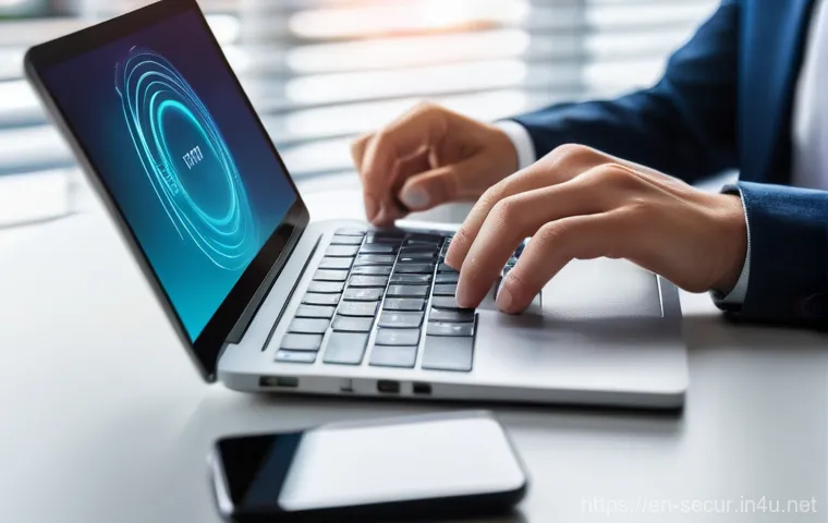 정보보안학 보안 도구의 선택 - **Zero Trust Architecture in a Modern Office**:
    "A sleek, futuristic, and brightly lit open-plan...