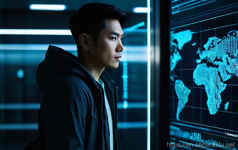 정보보안학 보안 사고 분석 - **Prompt:** A dynamic, collaborative scene featuring a diverse team of 3-4 cybersecurity experts gat...