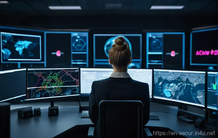 정보보안학 학위 취득 - **Cybersecurity Lab: Collaborative Learning & Innovation**
    A dynamic, brightly lit scene inside ...