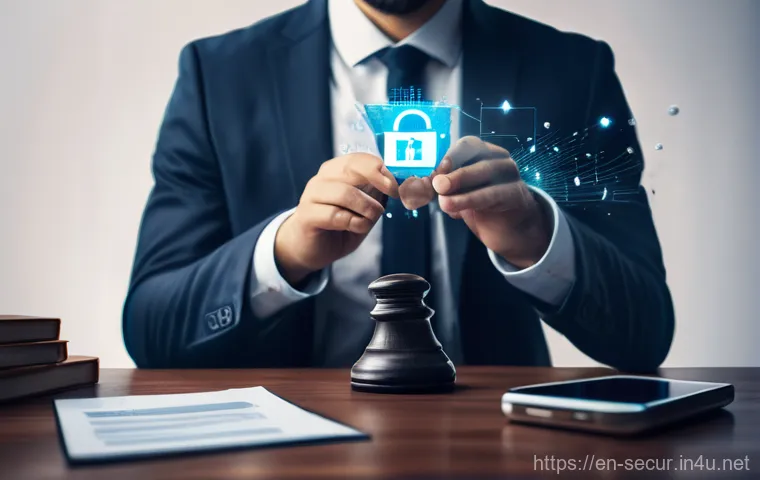 정보보안학 사이버 보안 법적 이슈 - **Prompt:** A dynamic, brightly lit image depicting a diverse group of individuals (adults and teena...